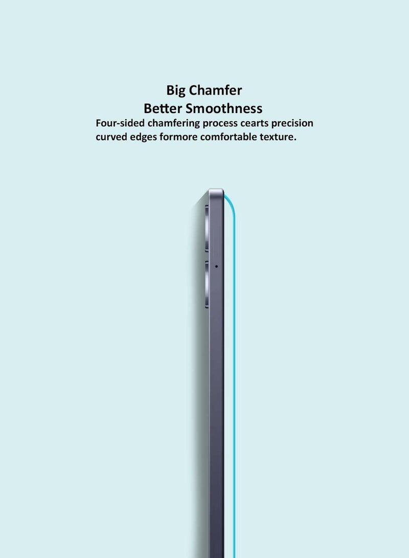 جيماكس Realme Note 60 4G 2024 Premium Series حواف منحنية 9H 2.5D واقي شاشة من الزجاج المقوى - شفاف - Image 4